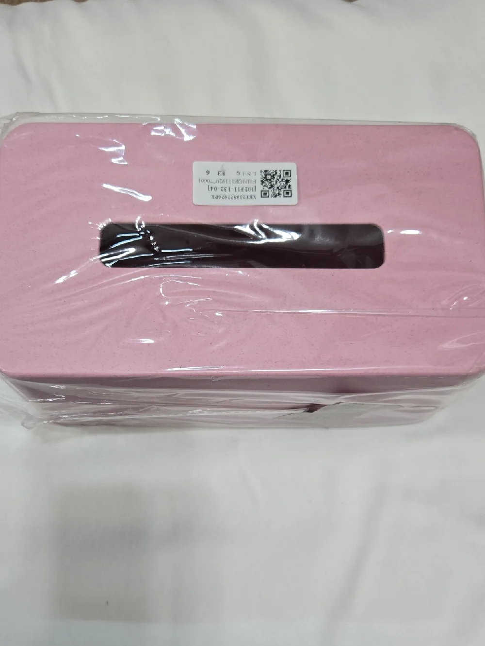 Pink Rectangular Tissue Box Cover